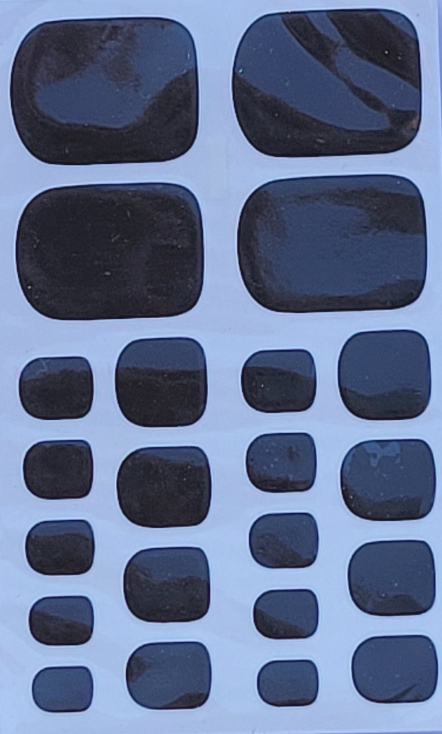 Dark grey Toe nail polish wraps