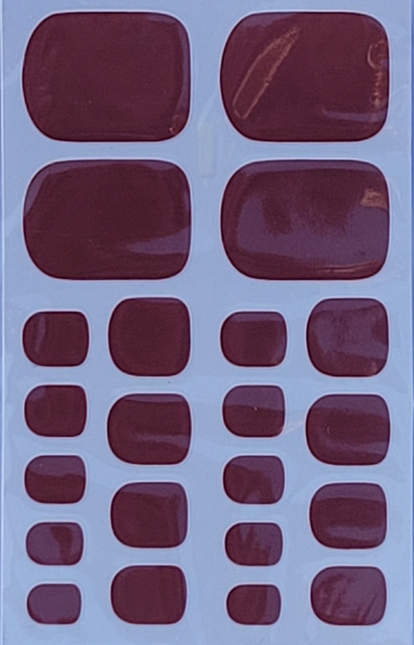 Mauve Toe nail polish wraps