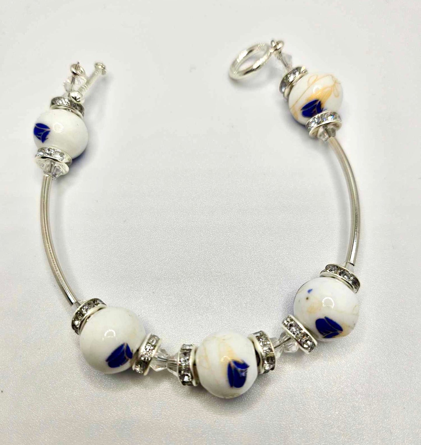 Millefiori Beaded Bangle