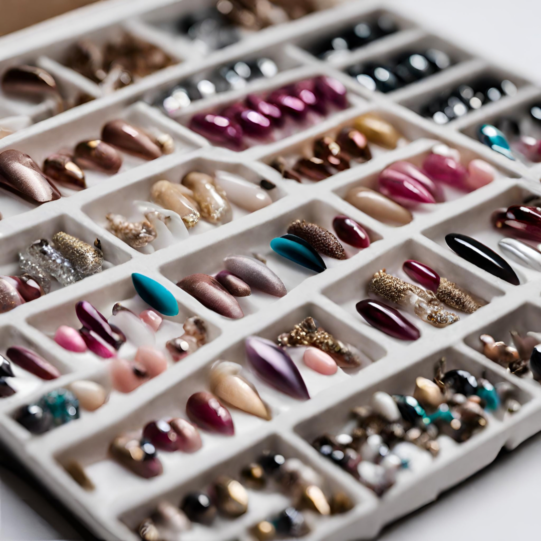 Pre-Painted Press On Nails (x5)