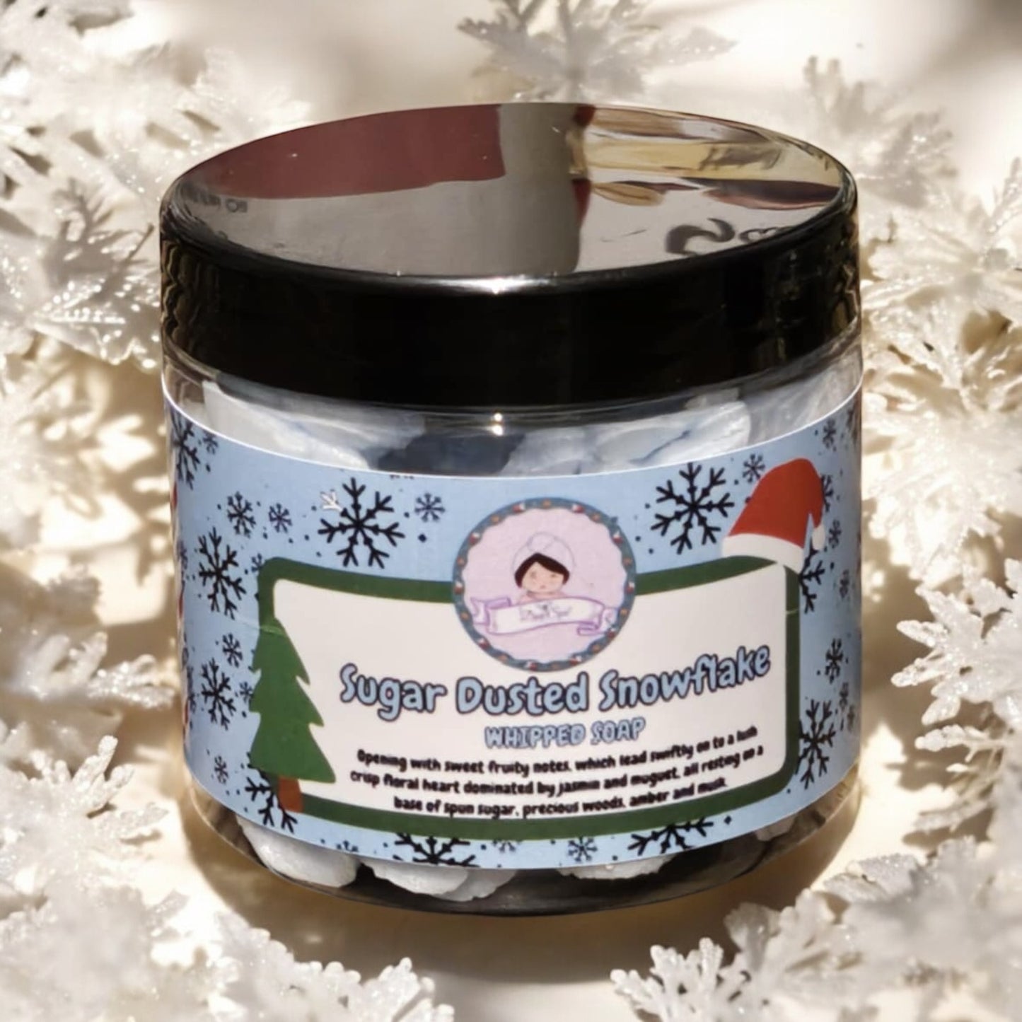 Sugar Dusted Snowflake Whipped Soap