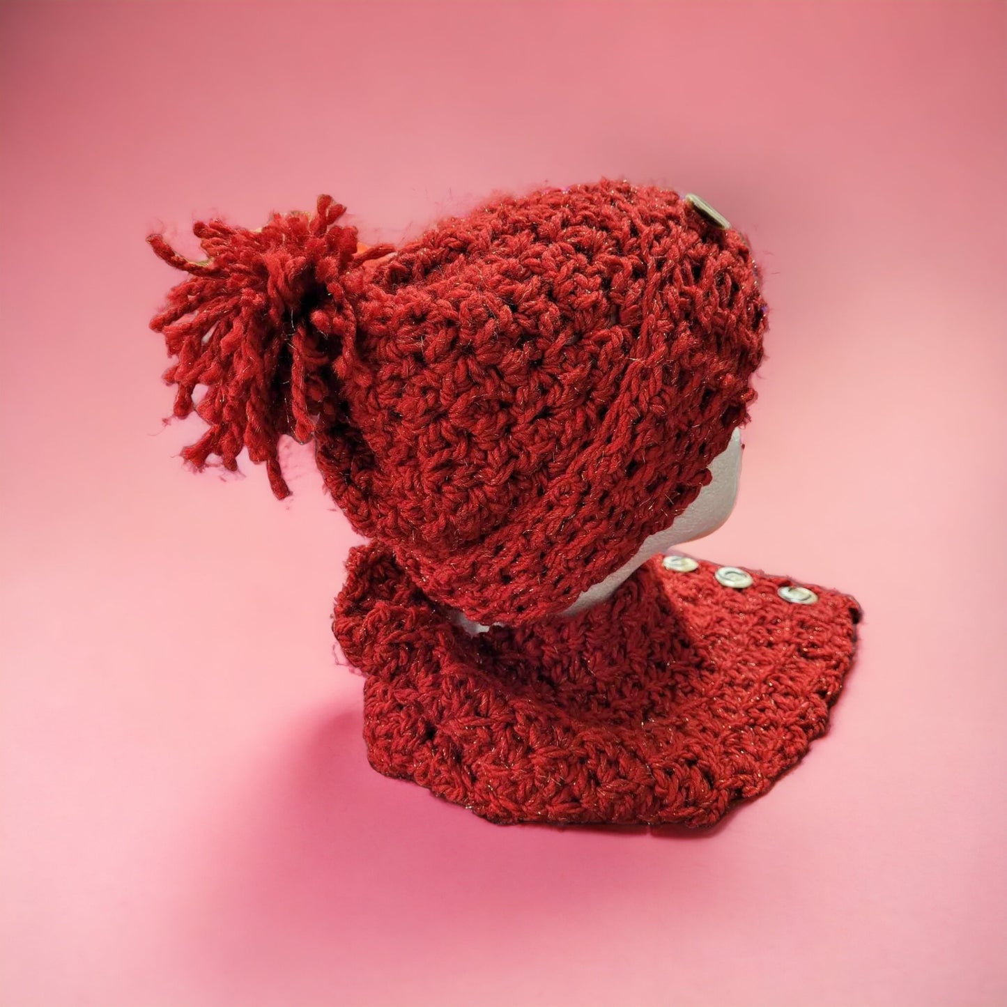 Handmade Crochet Hat & Cowl