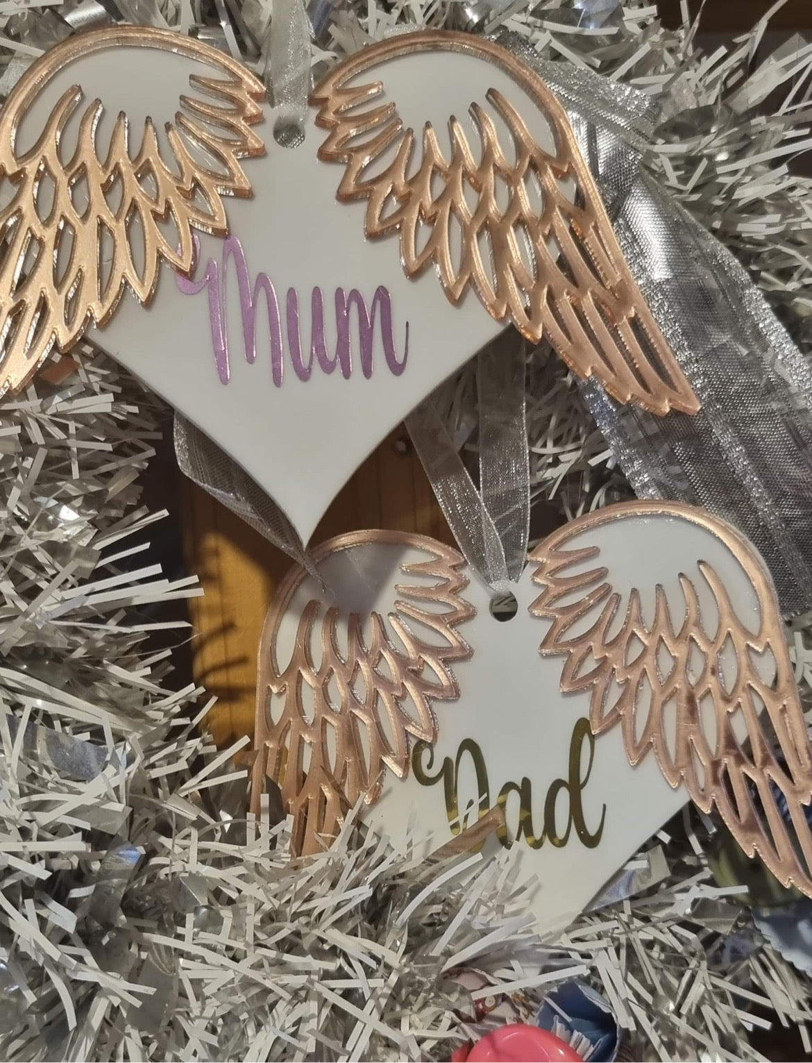 Memorial Baubles (Mum & Dad)