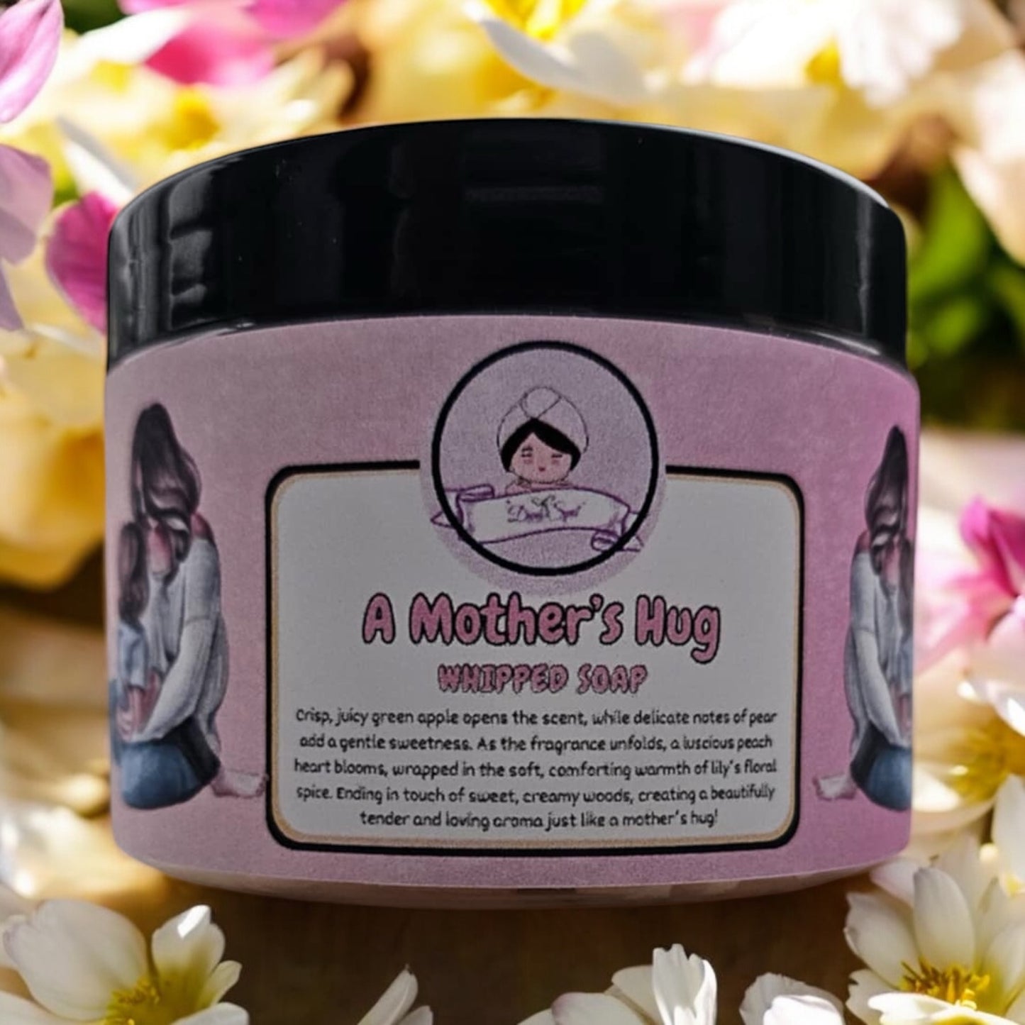 A Mothers Hug Whipped Soap