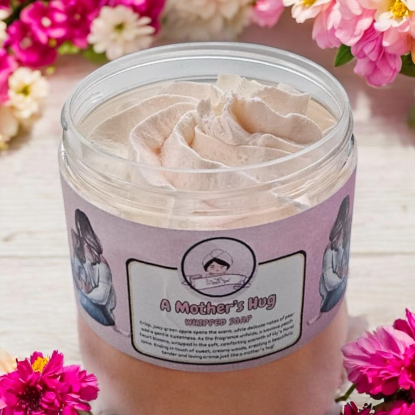 A Mothers Hug Whipped Soap