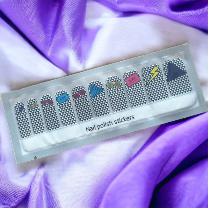 Retro Design Nail Polish Wrap