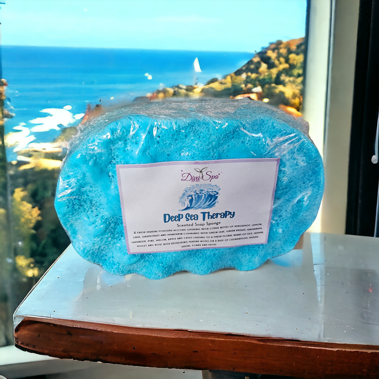 Deep sea therapy soap sponge
