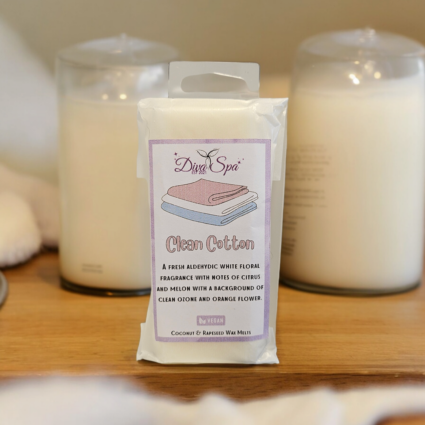 Clean cotton wax melt