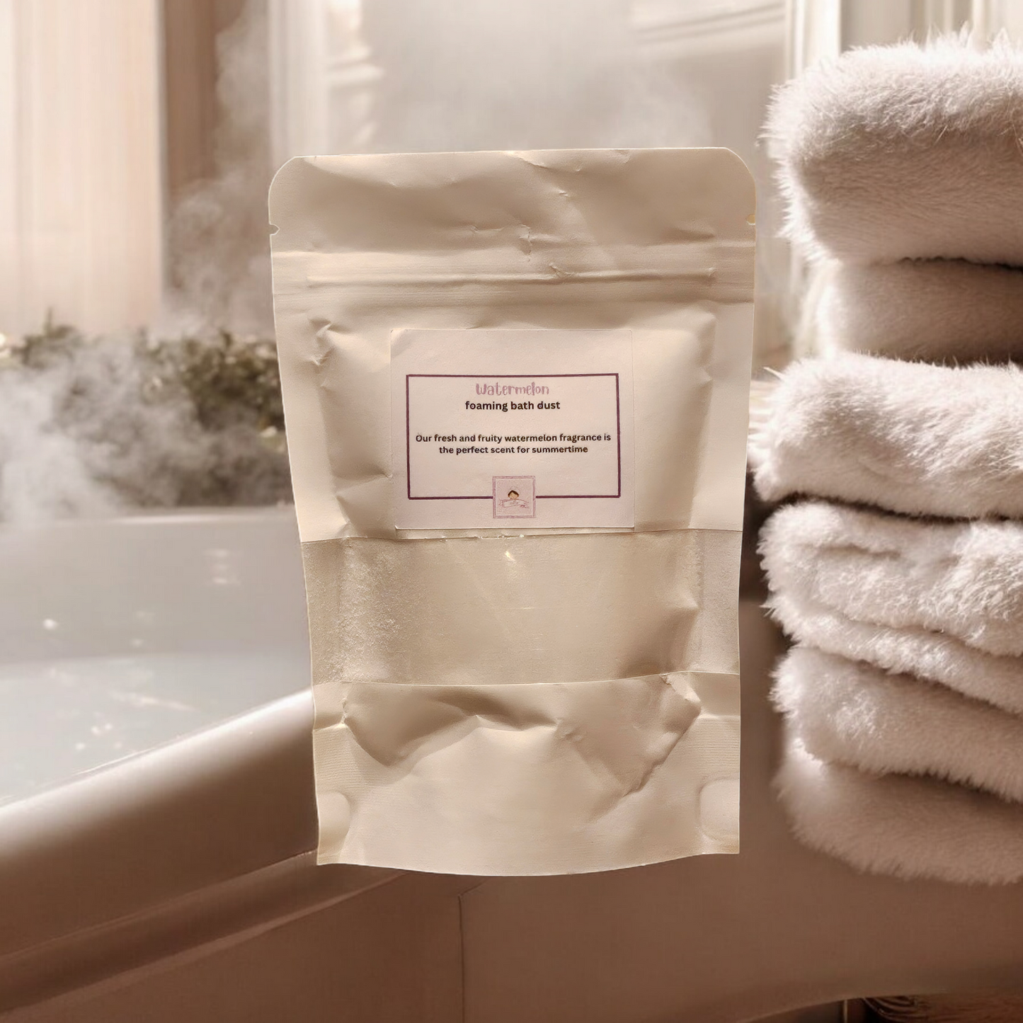 Foaming bath dust
