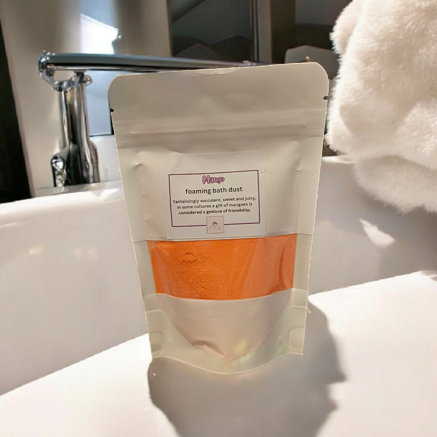 Foaming bath dust