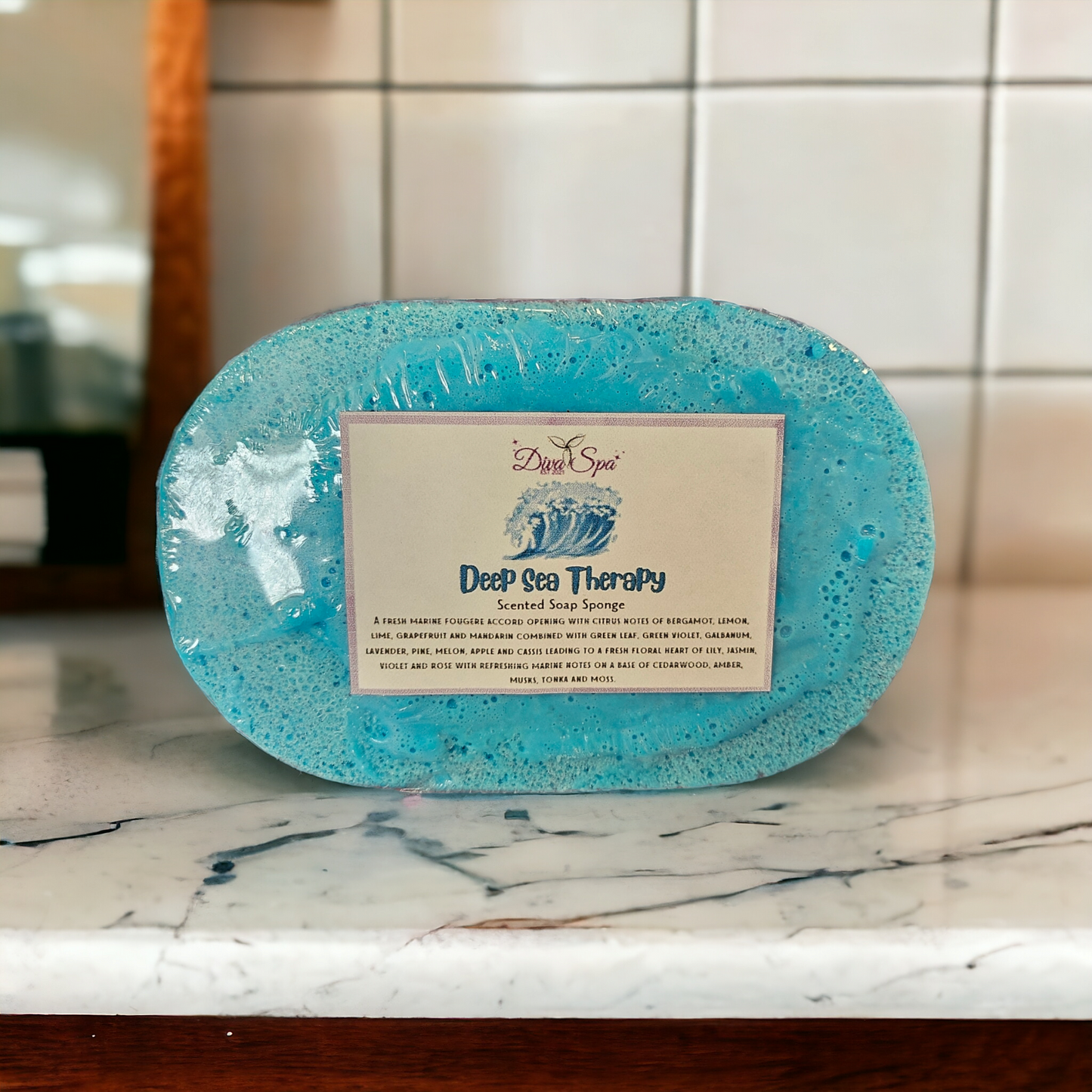 Deep sea therapy soap sponge