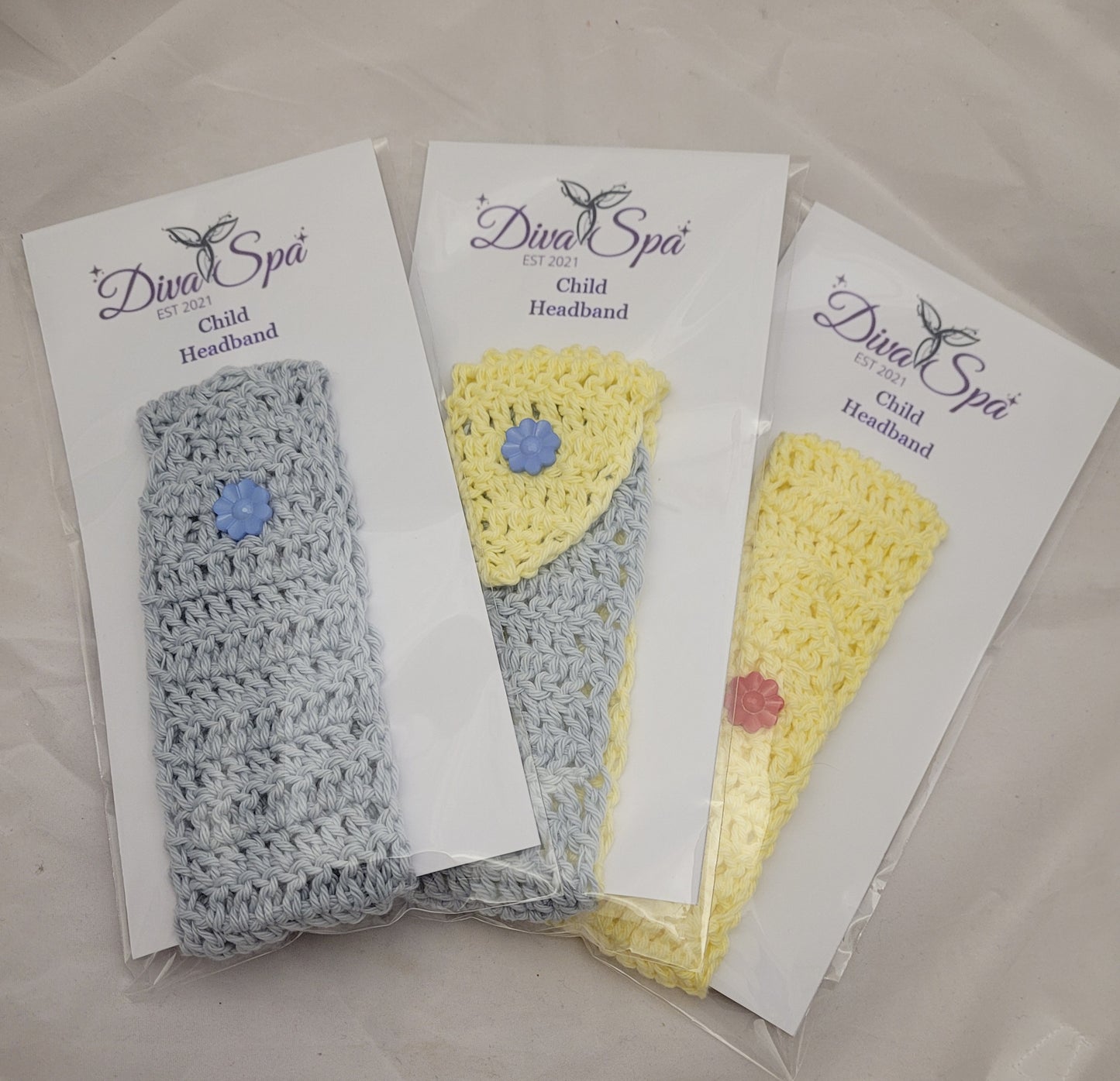 Handmade spa style headband, children .