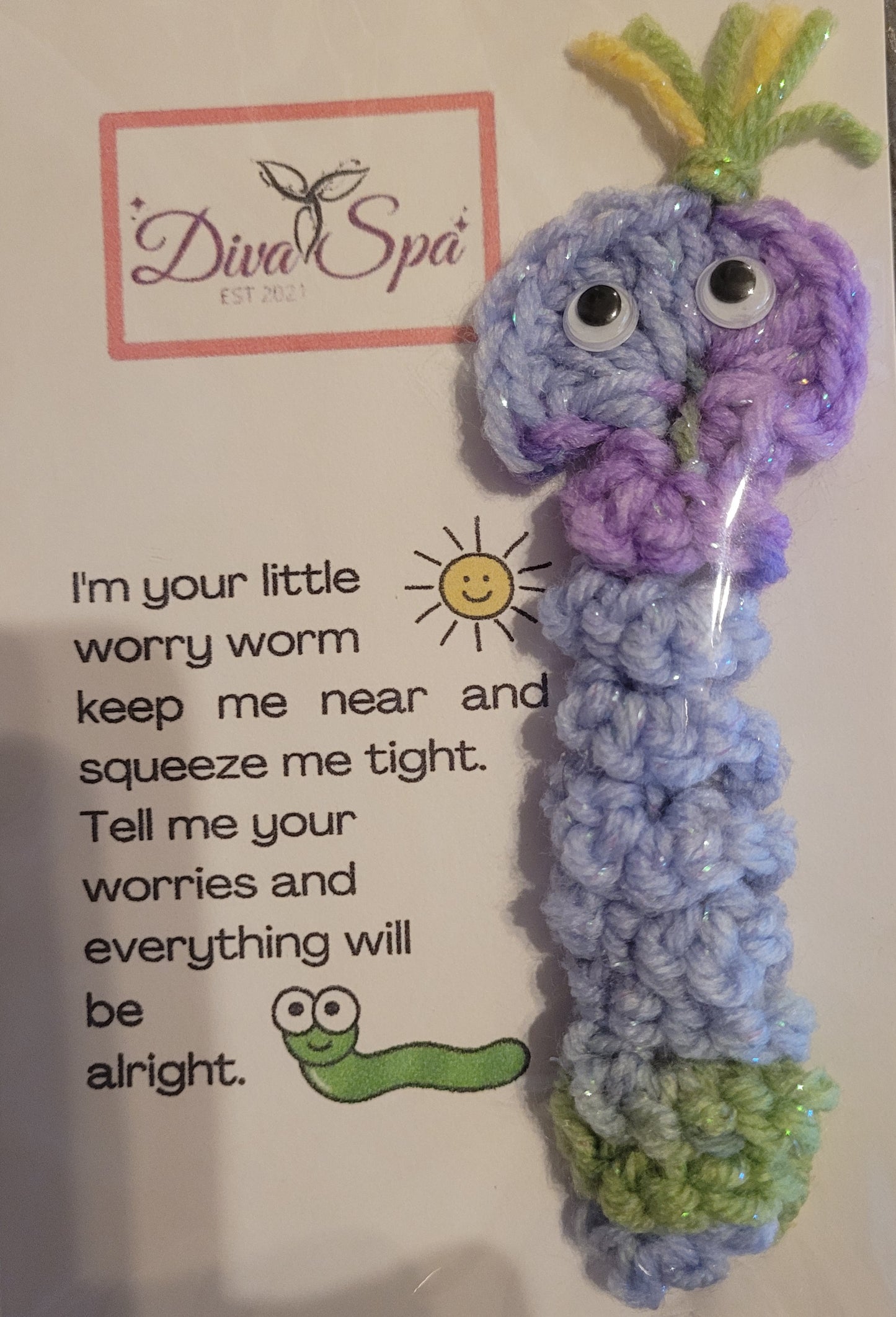 Handmade worry worm's