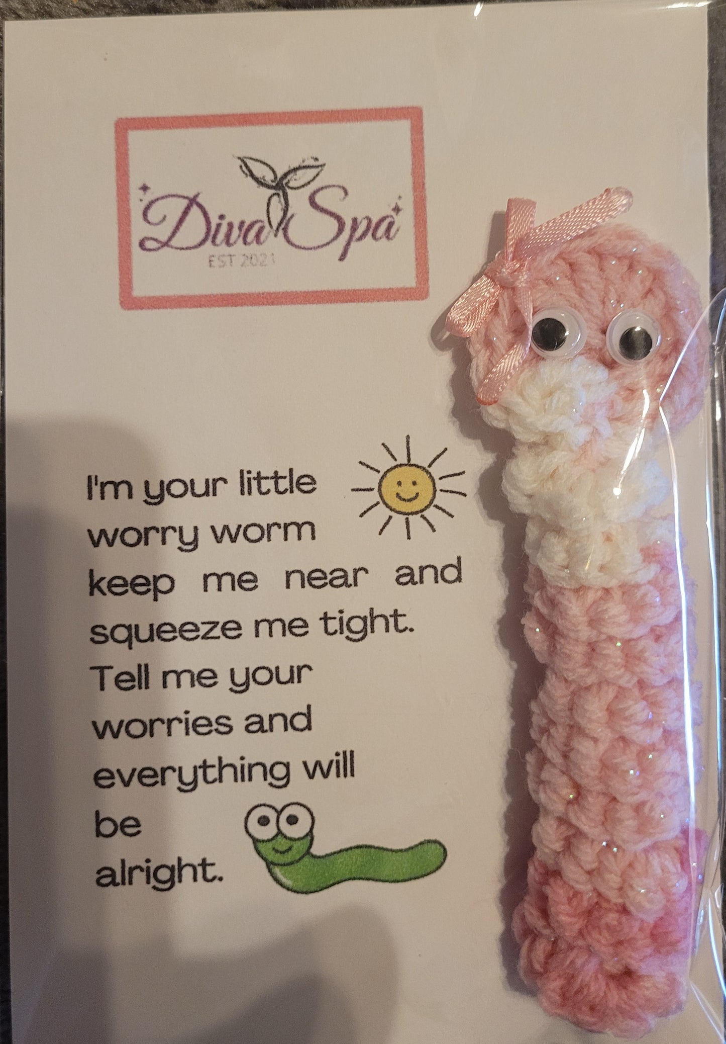 Handmade worry worm's
