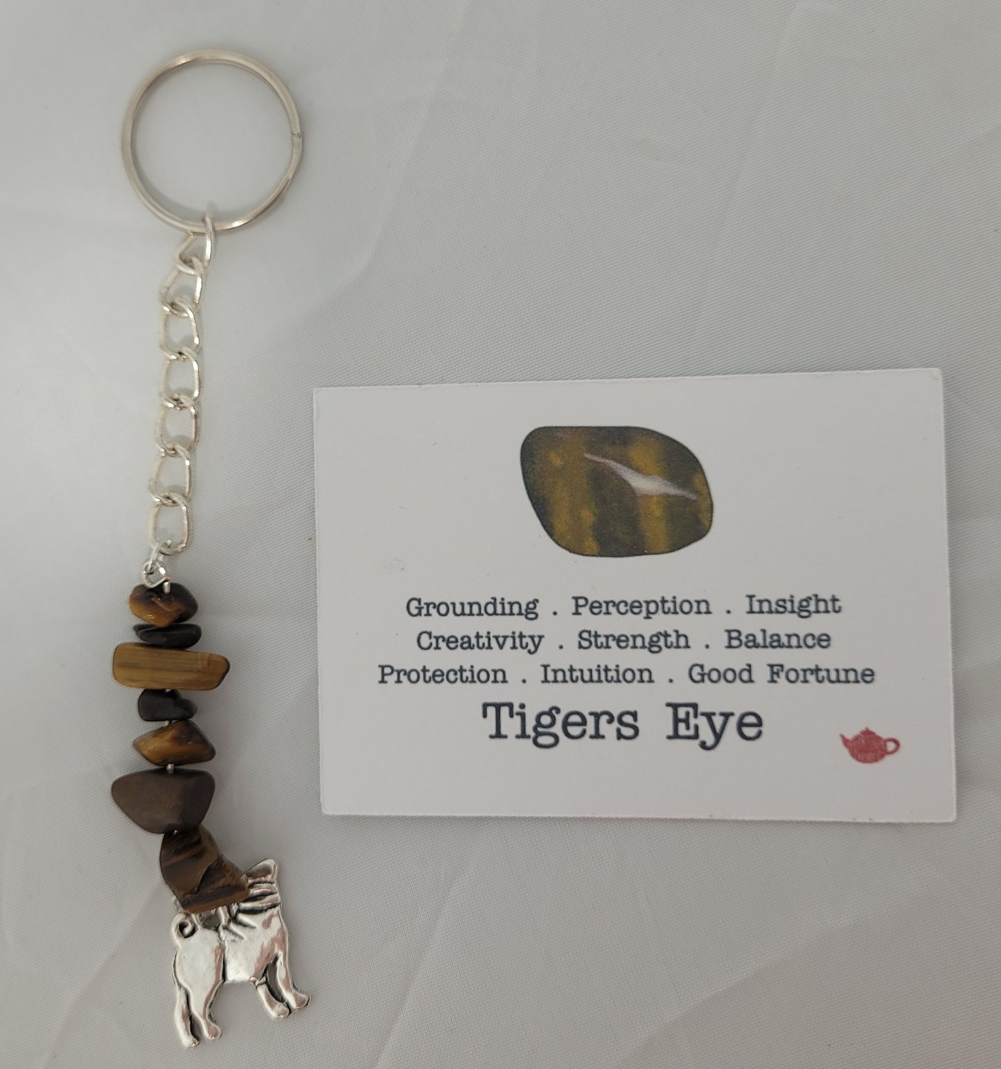 Tigerseye keyring