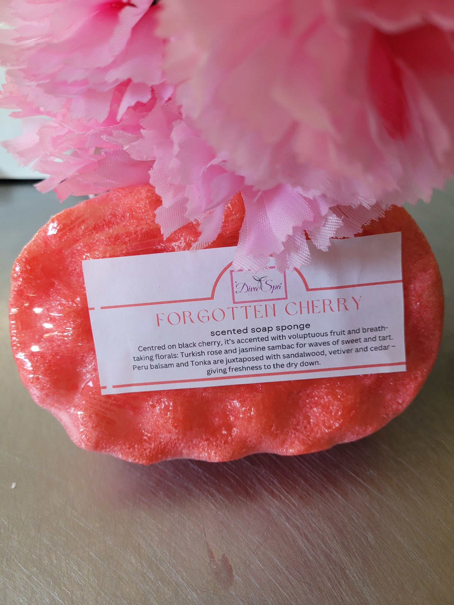 Forgotten Cherry soap sponge