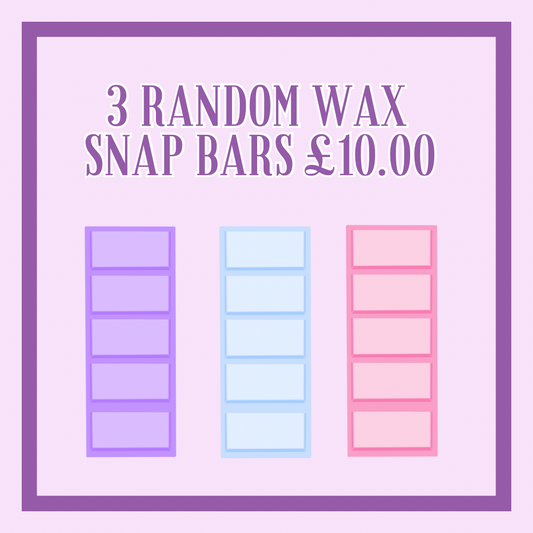 3 Random Snap Bars £10