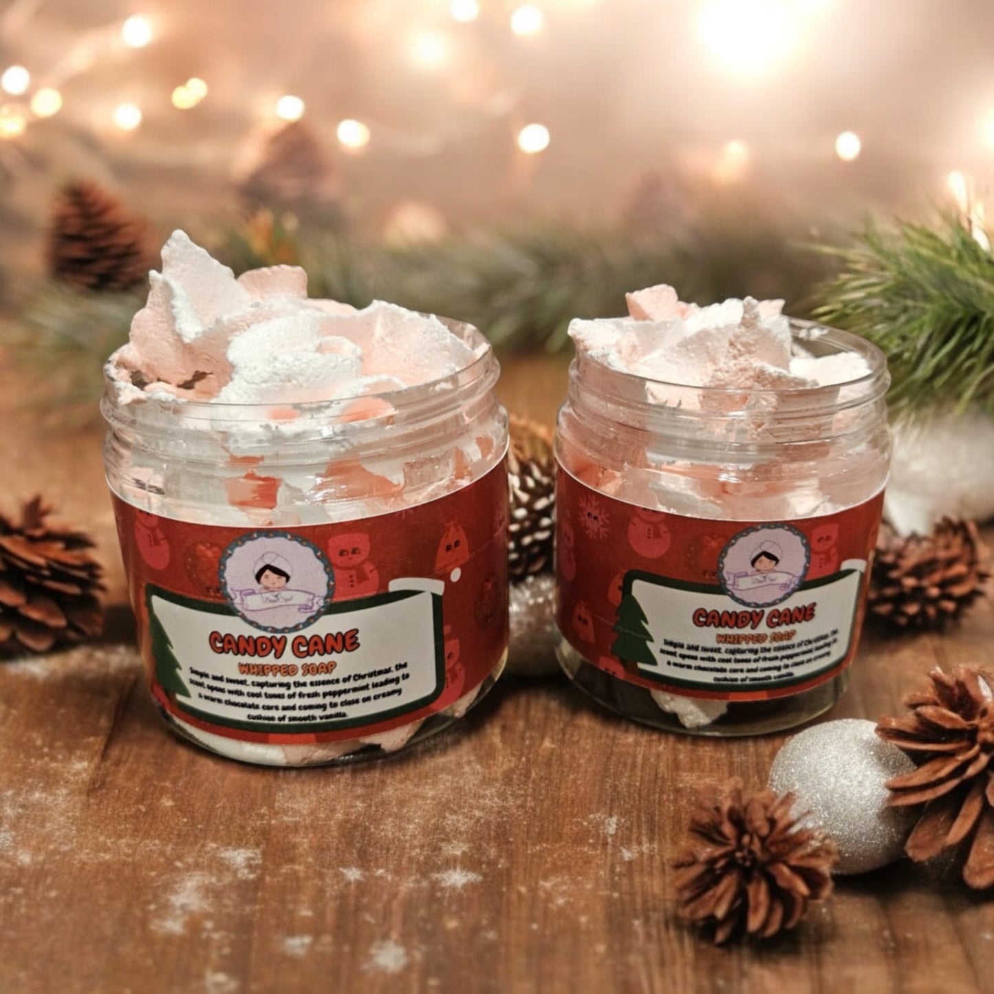 Candy Cane Whipped Soap