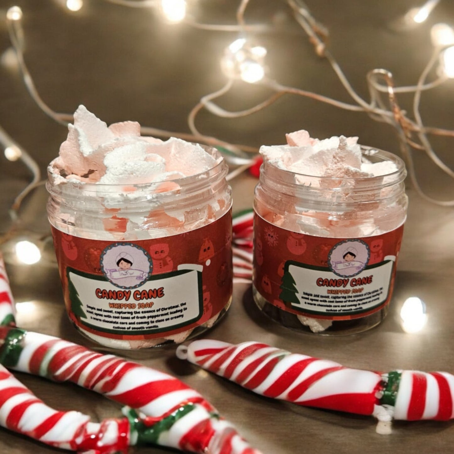 Candy Cane Whipped Soap