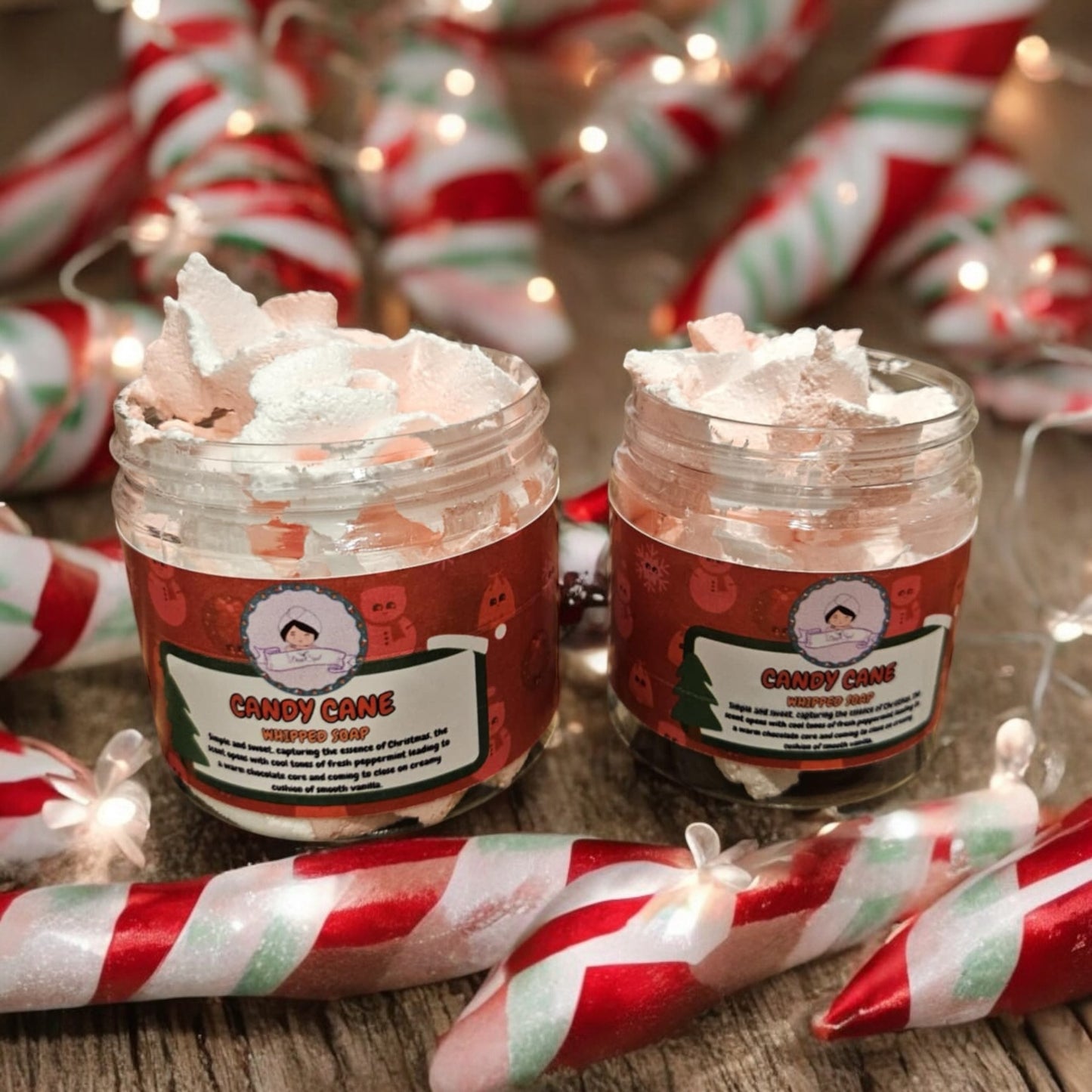 Candy Cane Whipped Soap