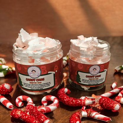 Candy Cane Whipped Soap