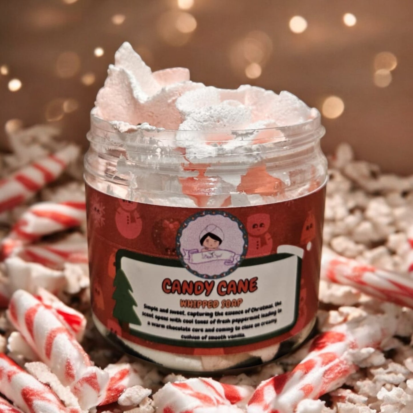 Candy Cane Whipped Soap