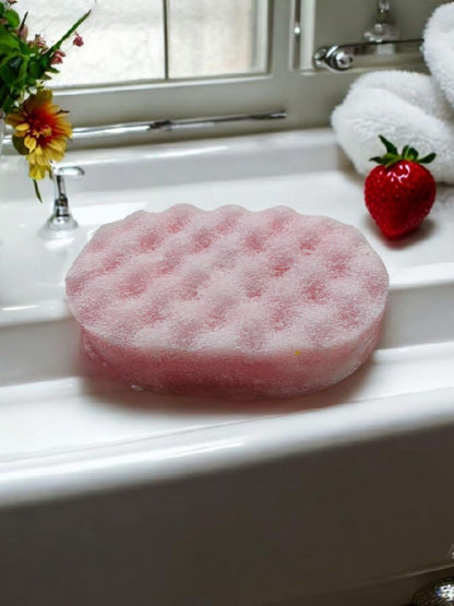 Strawberry Bon bon soap sponge