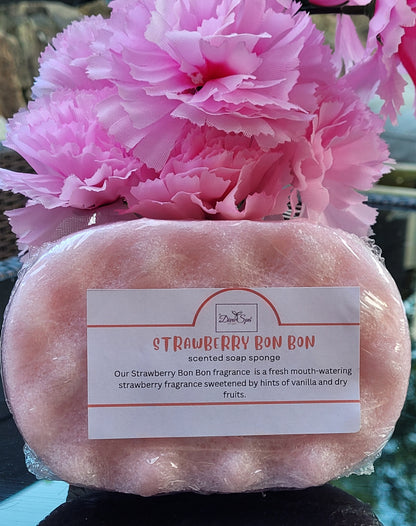 Strawberry Bon Bon Soap Sponge (Wholesale)