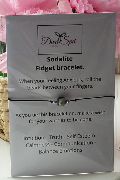 Sodalite HandmadeFidget Bracelet