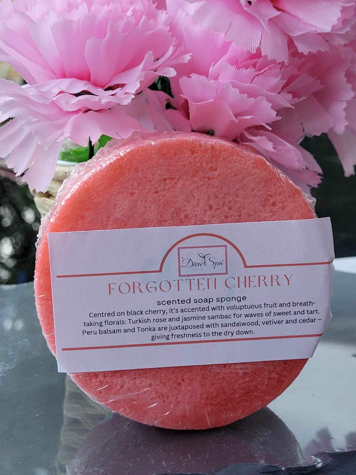 Forgotten Cherry soap sponge