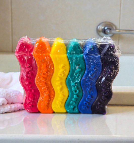 Set of 6 Soap Crayons