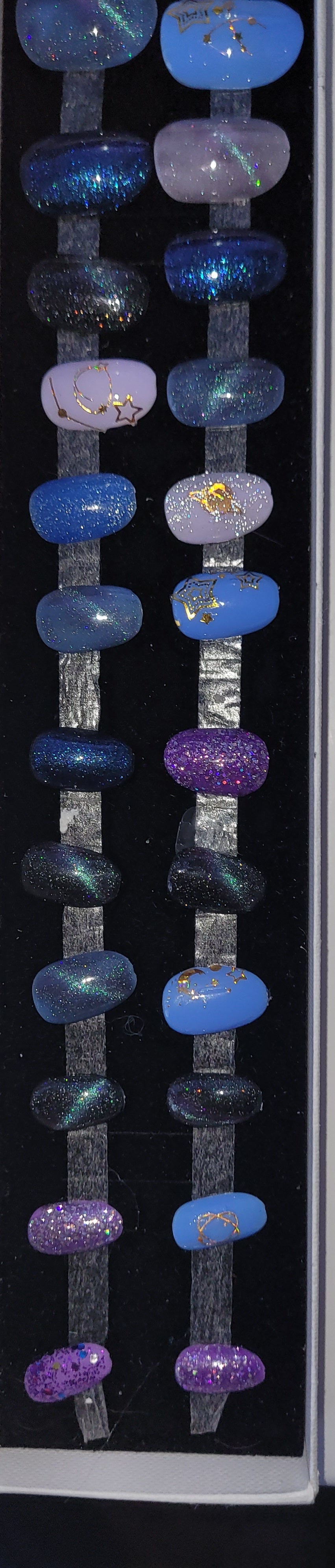 Cosmic Hand-painted Press-on Nails