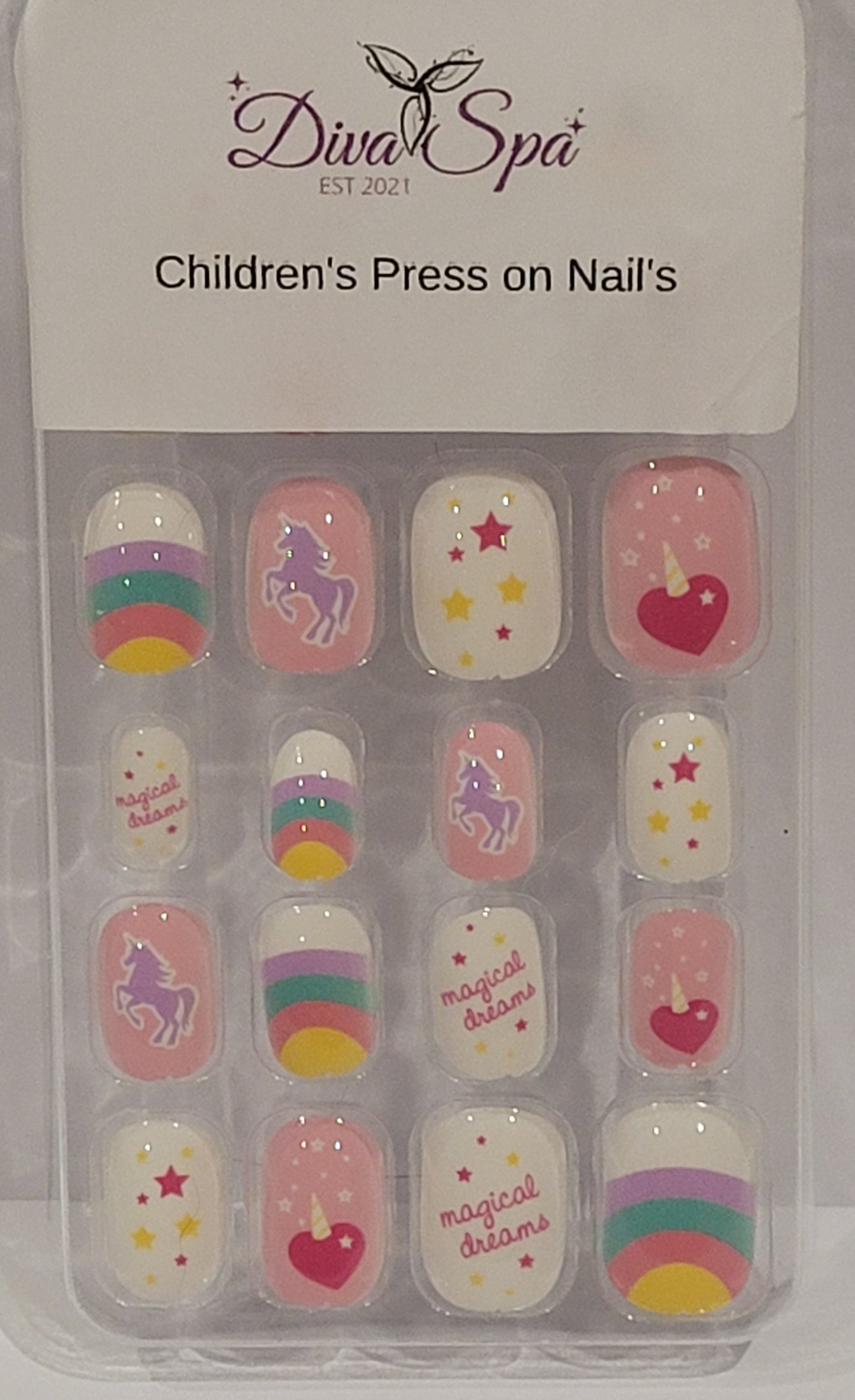 Children's premade press on nails